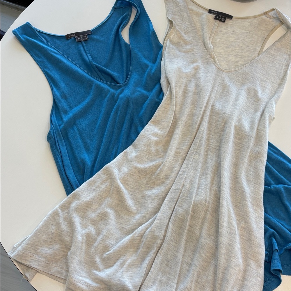 VINCE V NECK TOPS- BUNDLE OF 2  - Size M